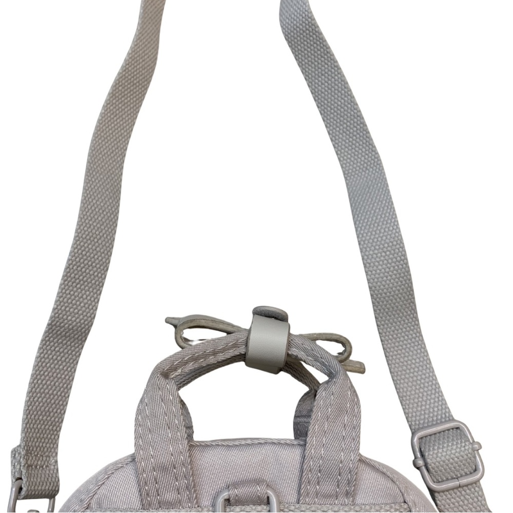 Doughnut Tiny Mini Crossbody Bag Tan Beige Small Travel Athleisure Neutral - Picture 8 of 10